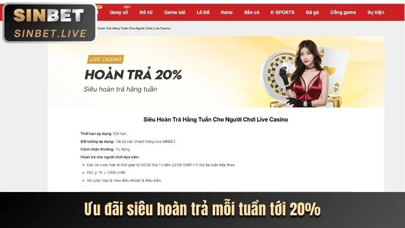 Hoàn trả hàng ngày/tuần BJ88 Game